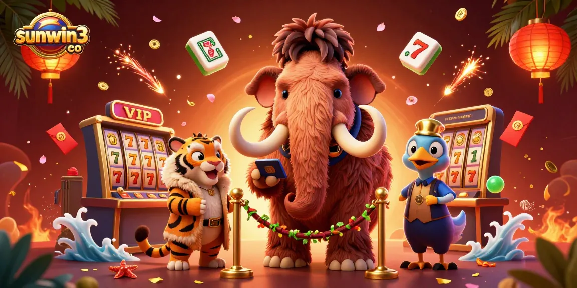 Experience the vibrant world of sunwin3 co with engaging characters and lively casino elements.