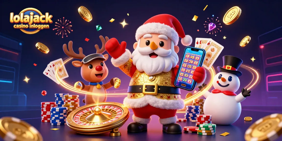 Experience excitement with lolajack casino inloggen in this festive casino scene featuring cartoon characters.