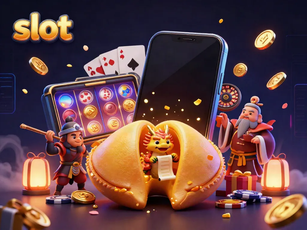 Engage with slot gaming on RUPIAHSLOT88 through an enchanting 3D scene filled with fortune elements.